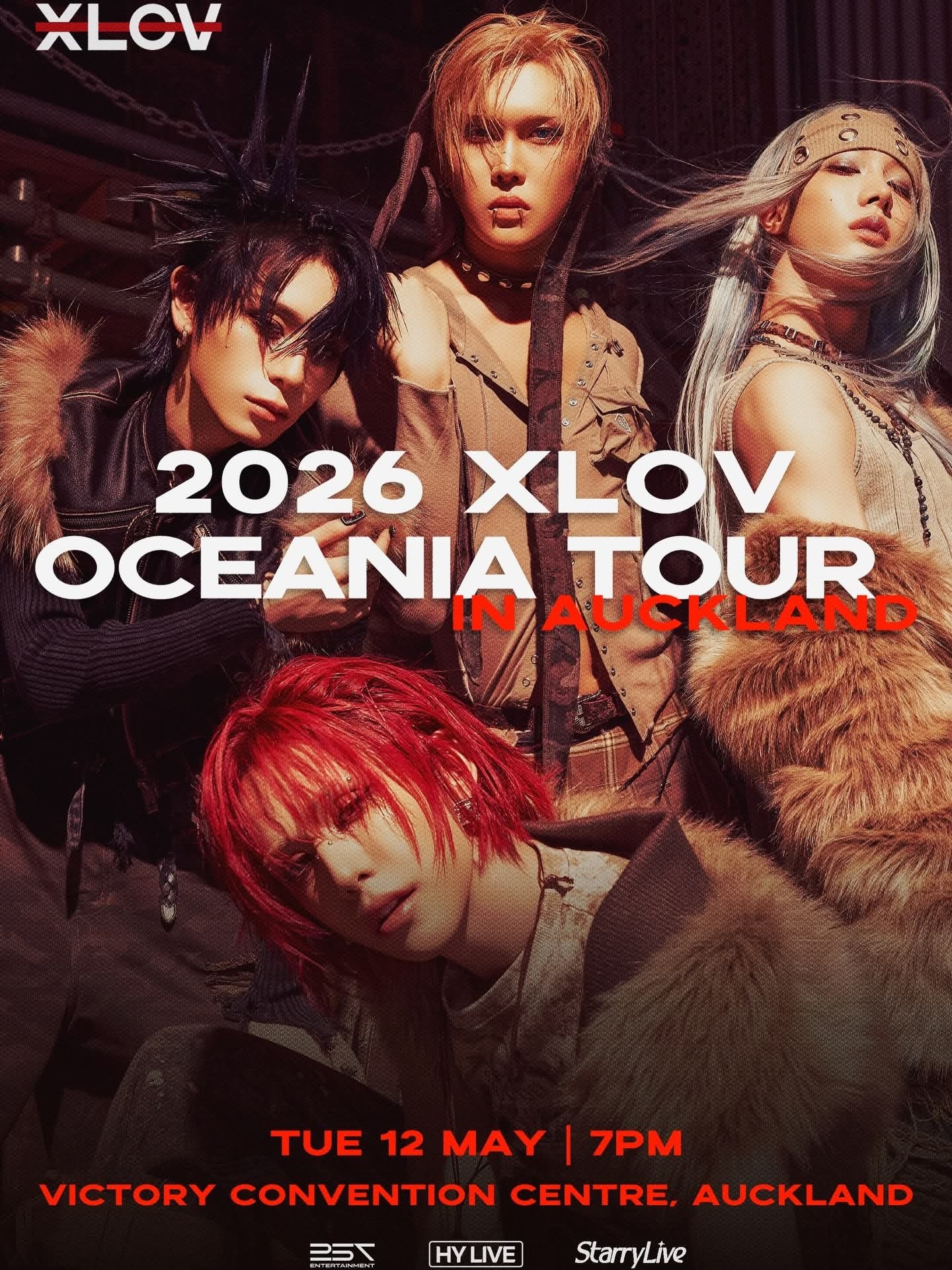 XLOV　オセアニア　ツアー　メルボルン　入場特典　　RUI Repost StarryLive 2026 XLOV OCEANIA TOUR IN AUCKLAND AUCKLAND, GET