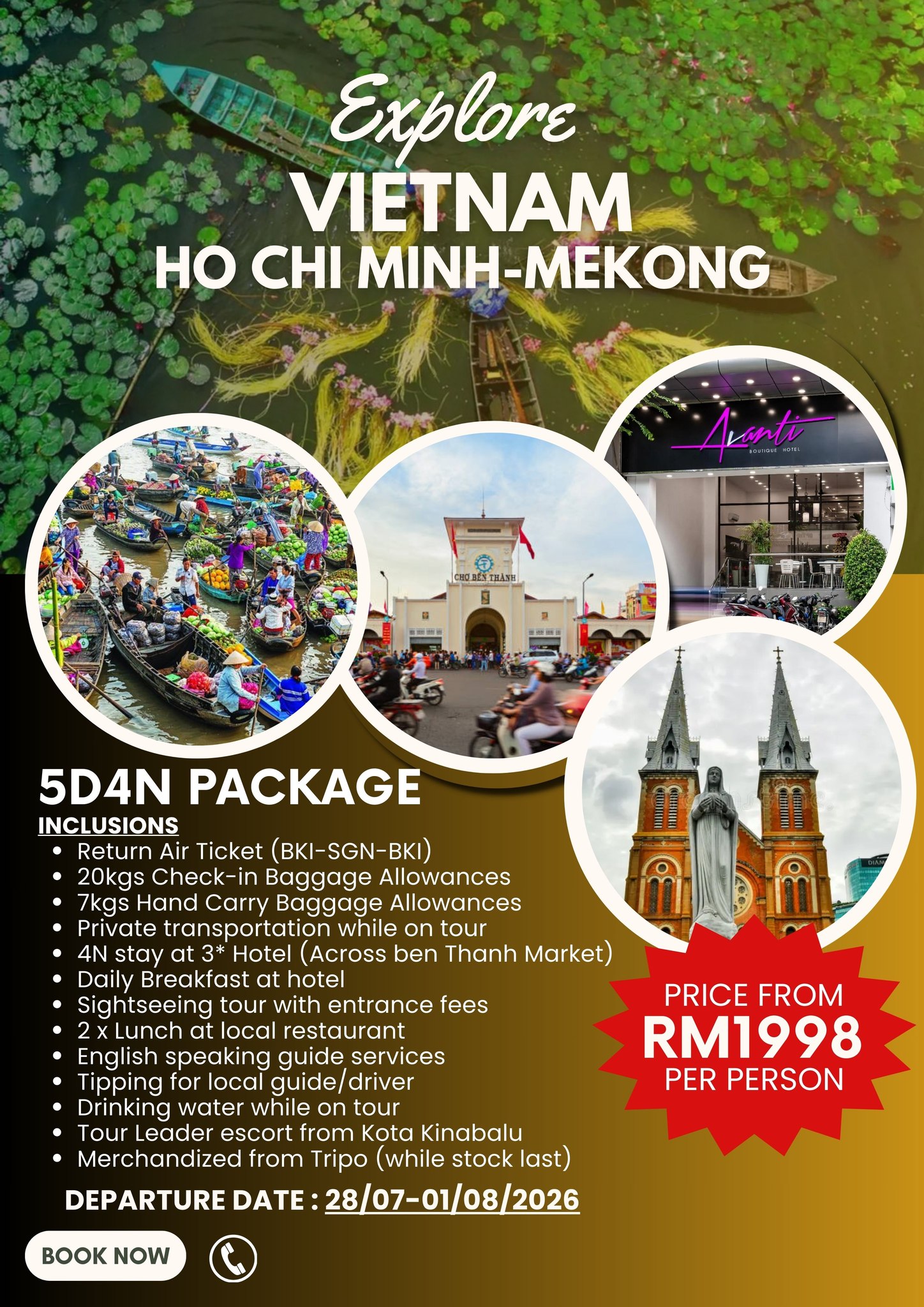 Tripo - VIETNAM 2026 TOURS NOW OPEN FOR BOOKING! 💰 Price from just RM1 ...