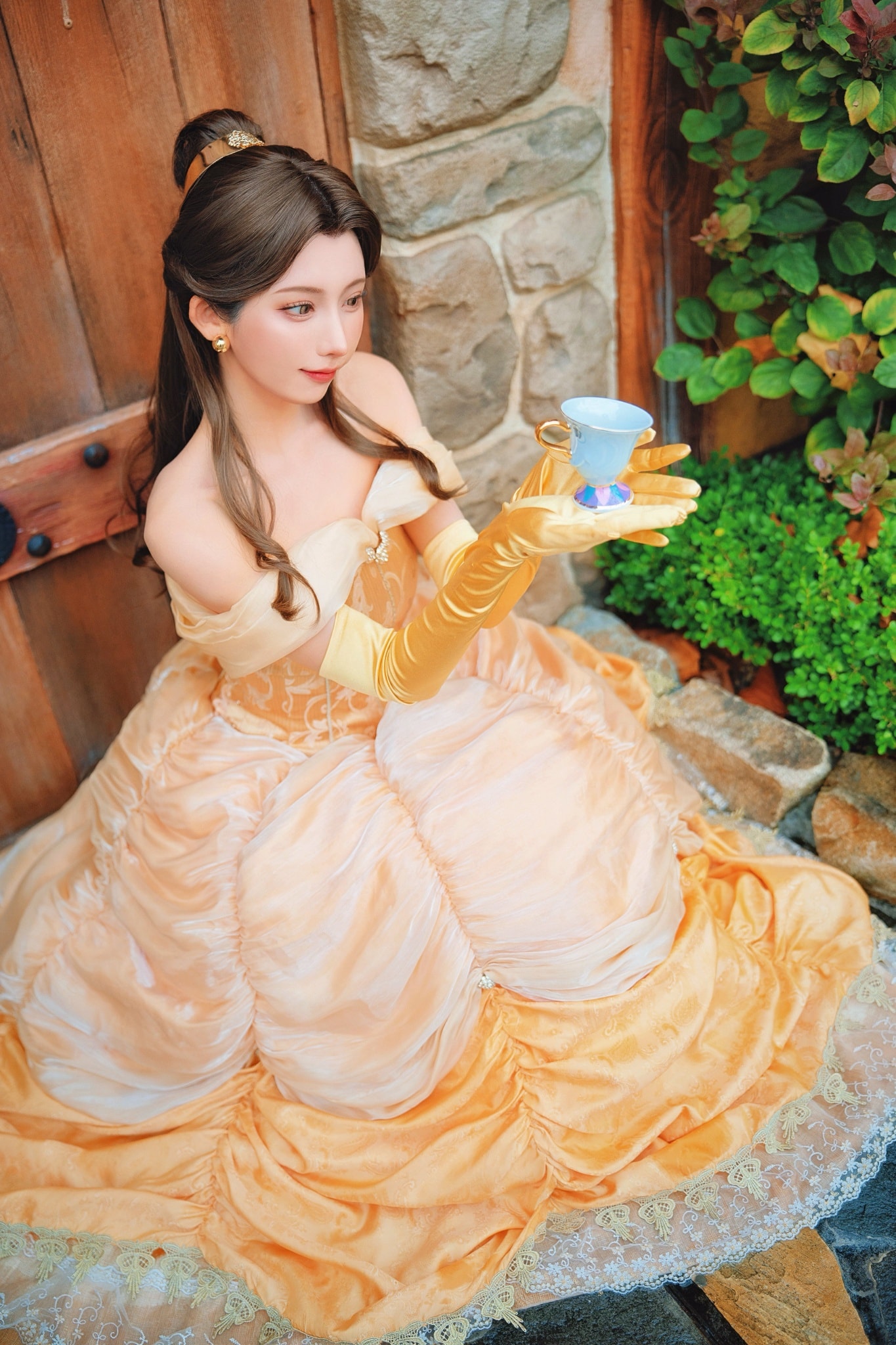 Dハロ仮装 】 美女と野獣 / ベル 大好きな作品の、念願のドレス…🥀✨