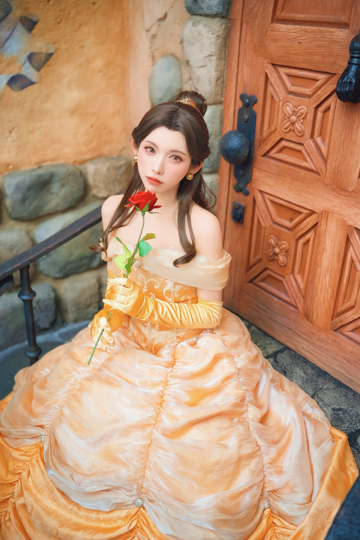 Dハロ仮装 】 美女と野獣 / ベル 大好きな作品の、念願のドレス…🥀✨