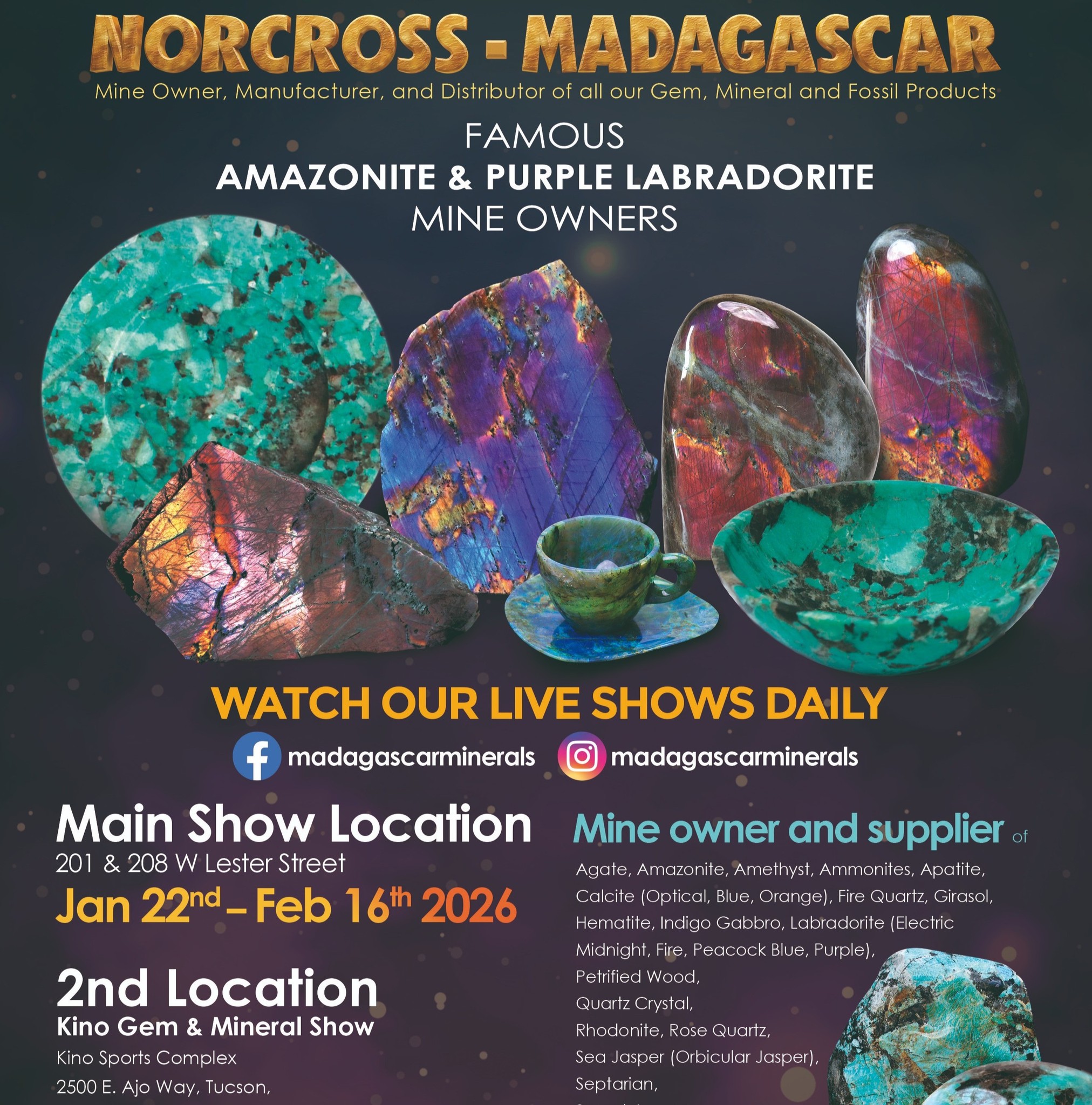 Norcross - 💎 ANOTHER DAY OF SHINE AT THE TUCSON GEM SHOW! 💎 We are open ...