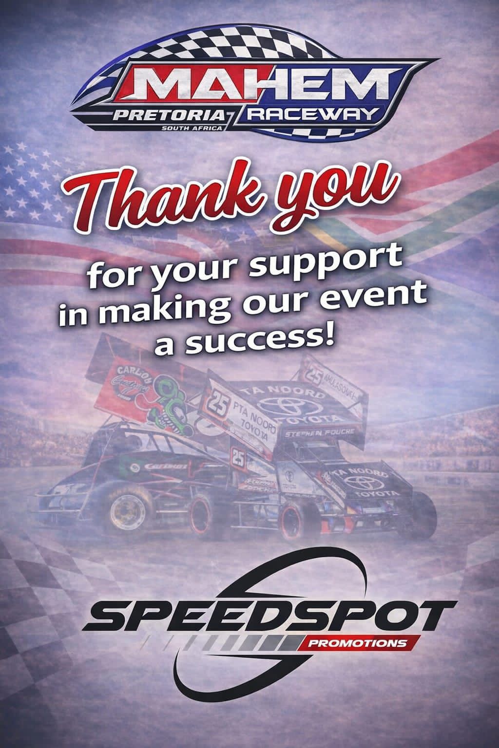 Mahem Raceway - 🏁 THANK YOU, RACE FANS! 🇿🇦🇺🇸 What an... | Facebook