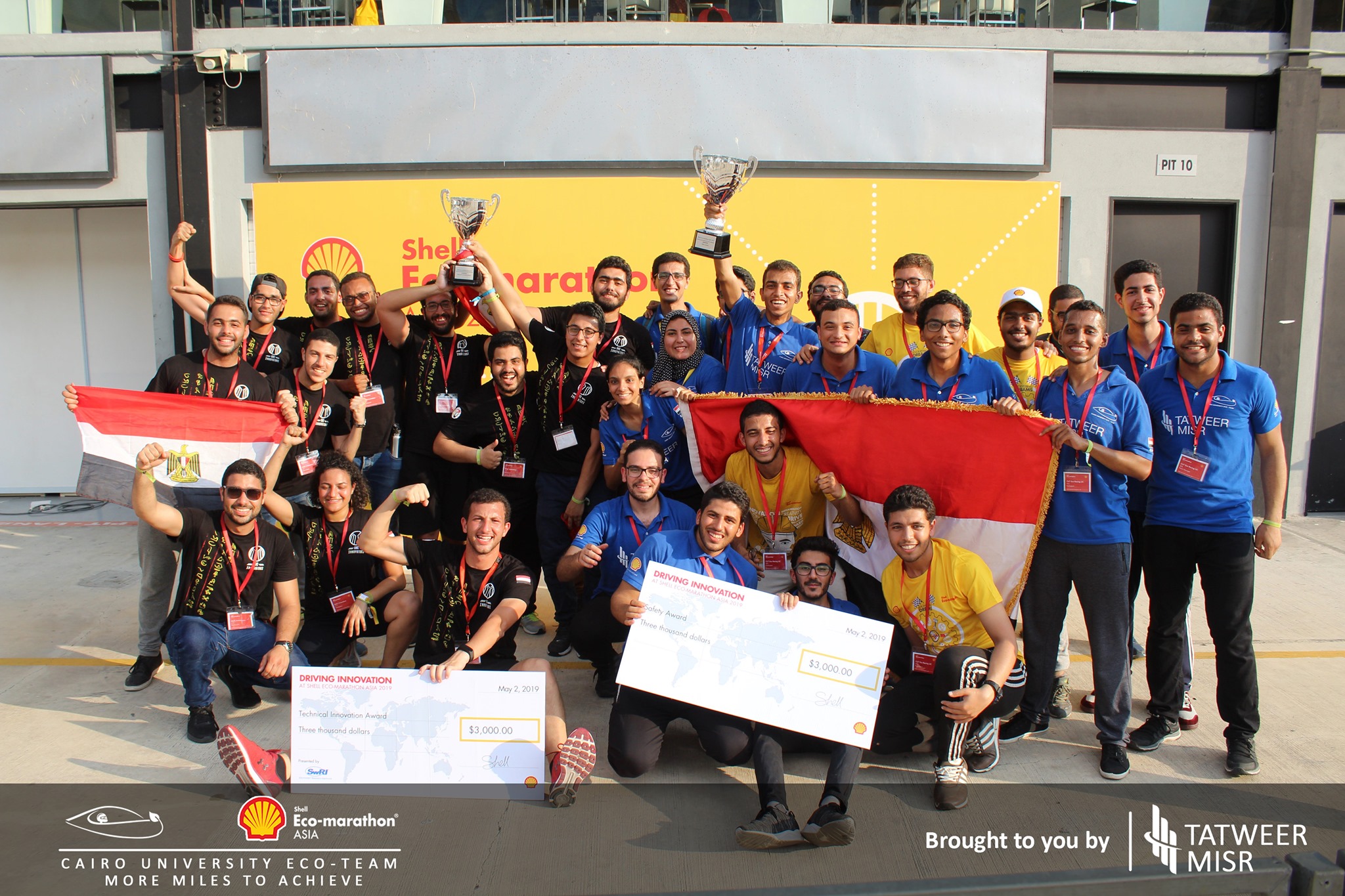 Our picture with GUC... - Cairo University Eco-Racing Team | Facebook