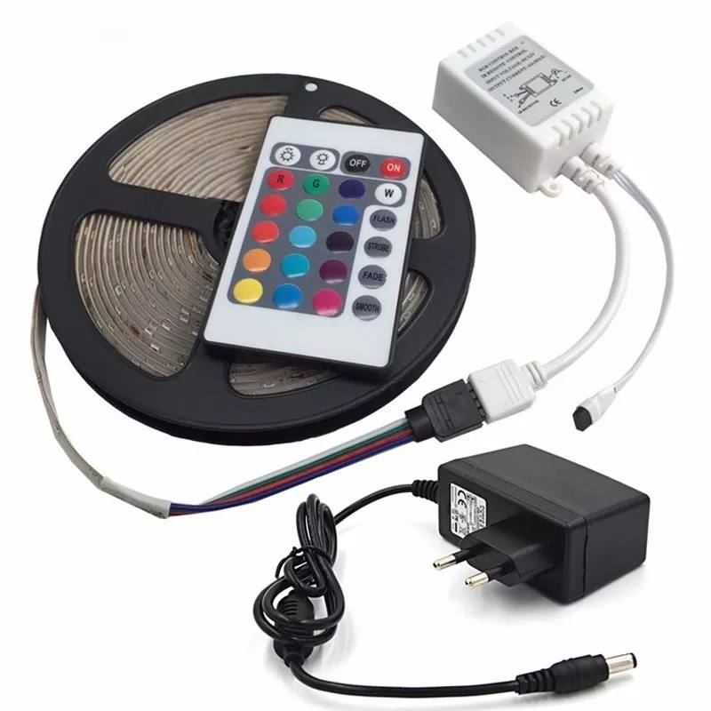 Tira Led Color Rgb Kit Completo 5 Mts... - Mundo Tecno Zarate