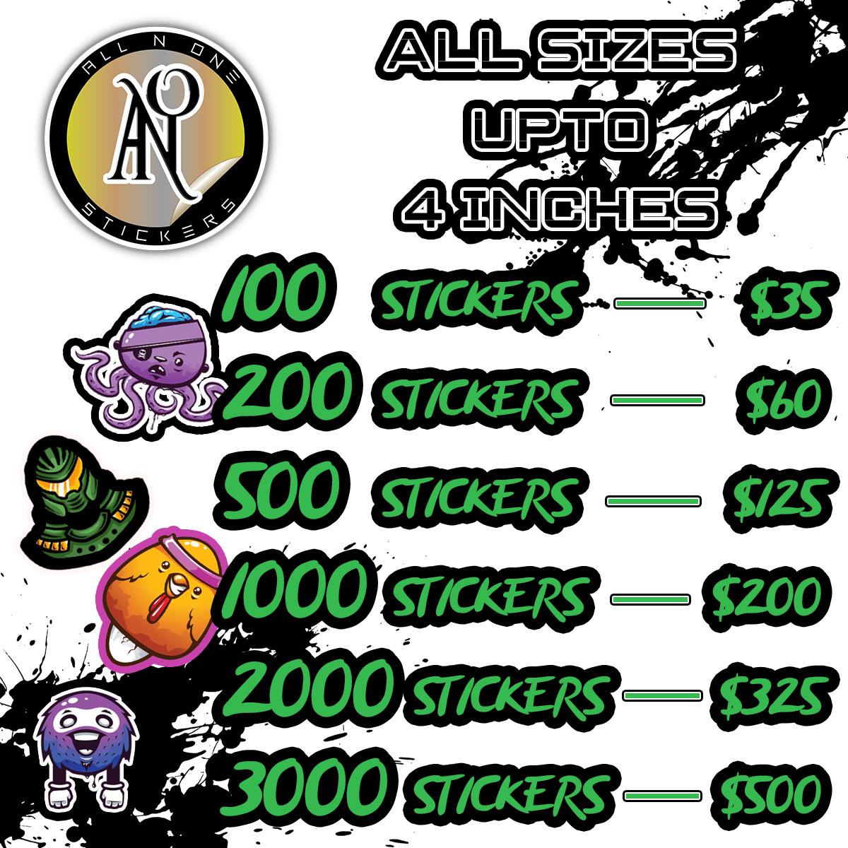 All N One Stickers