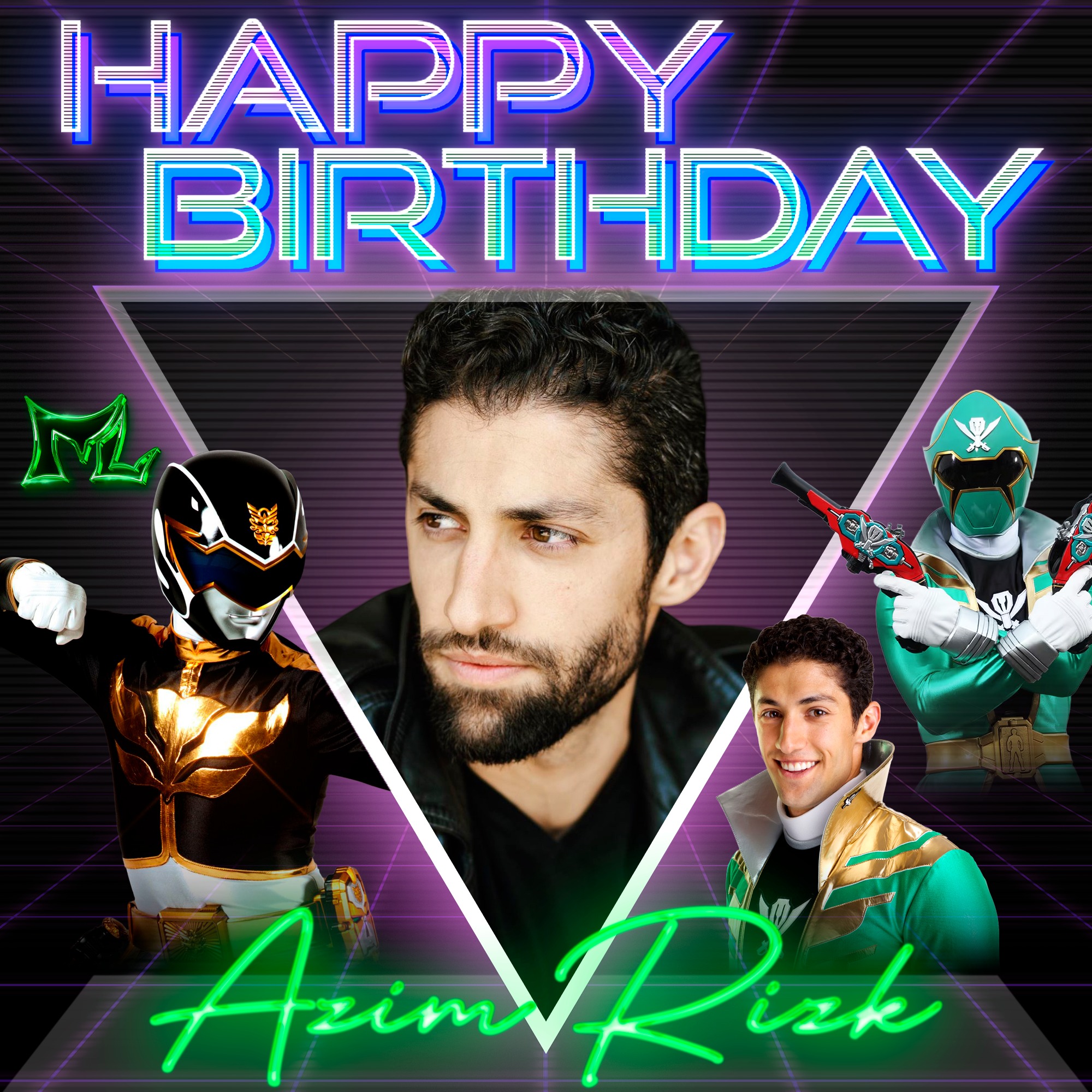 Morphin' - Join Us In Wishing A HAPPY BIRTHDAY To Azim Rizk! 🖤💚🖤💚 (Jake ...