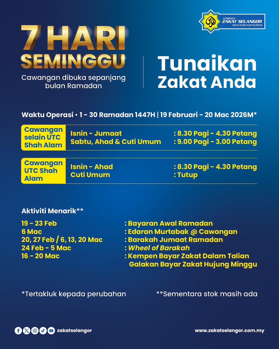CAWANGAN ZAKAT SELANGOR DIBUKA 7... - Lembaga Zakat Selangor | Facebook