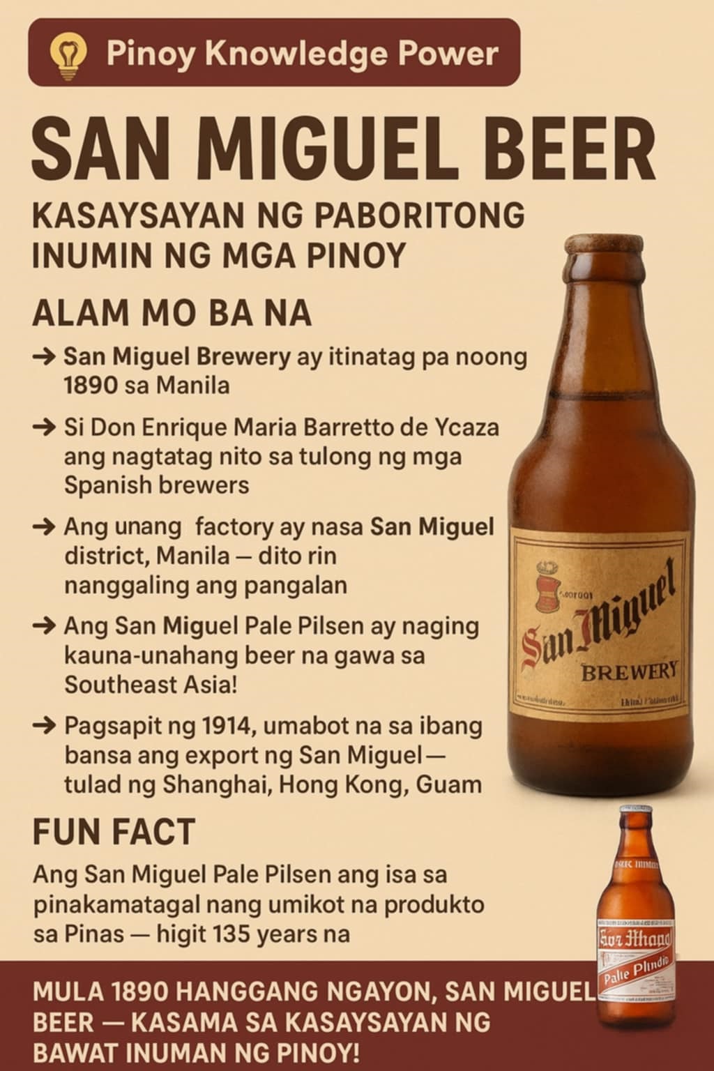 Pinoy - 📌 San Miguel Beer: Kasaysayan ng Paboritong Inumin ng mga Pinoy ...