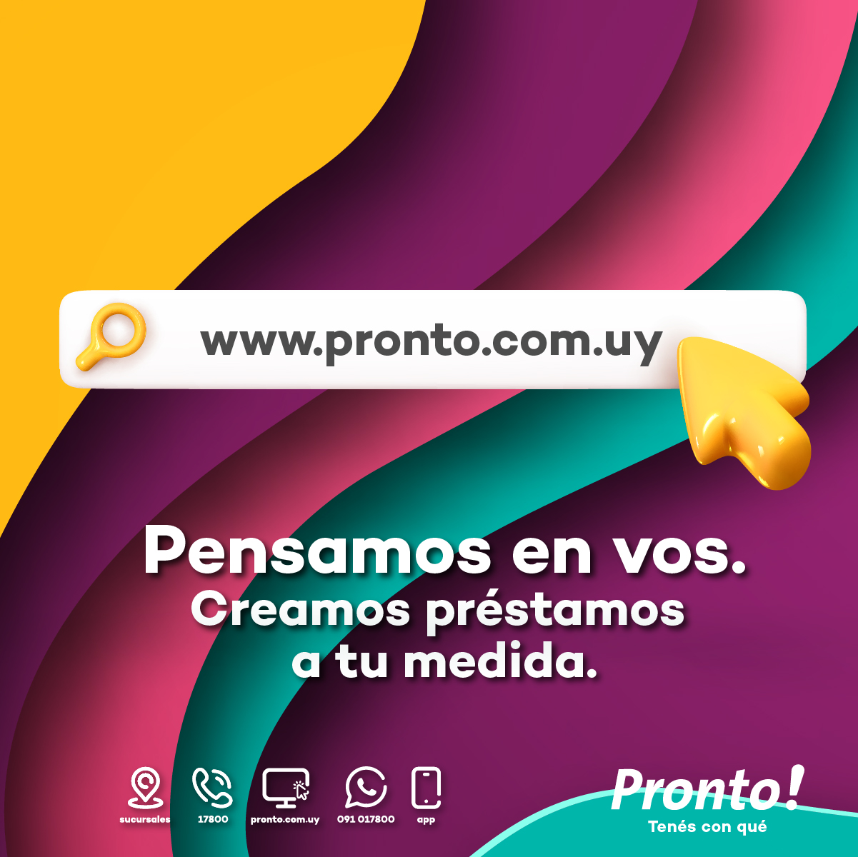 ¿Necesitás efectivo? En Pronto!... - Pronto+ ¿Estás para más?