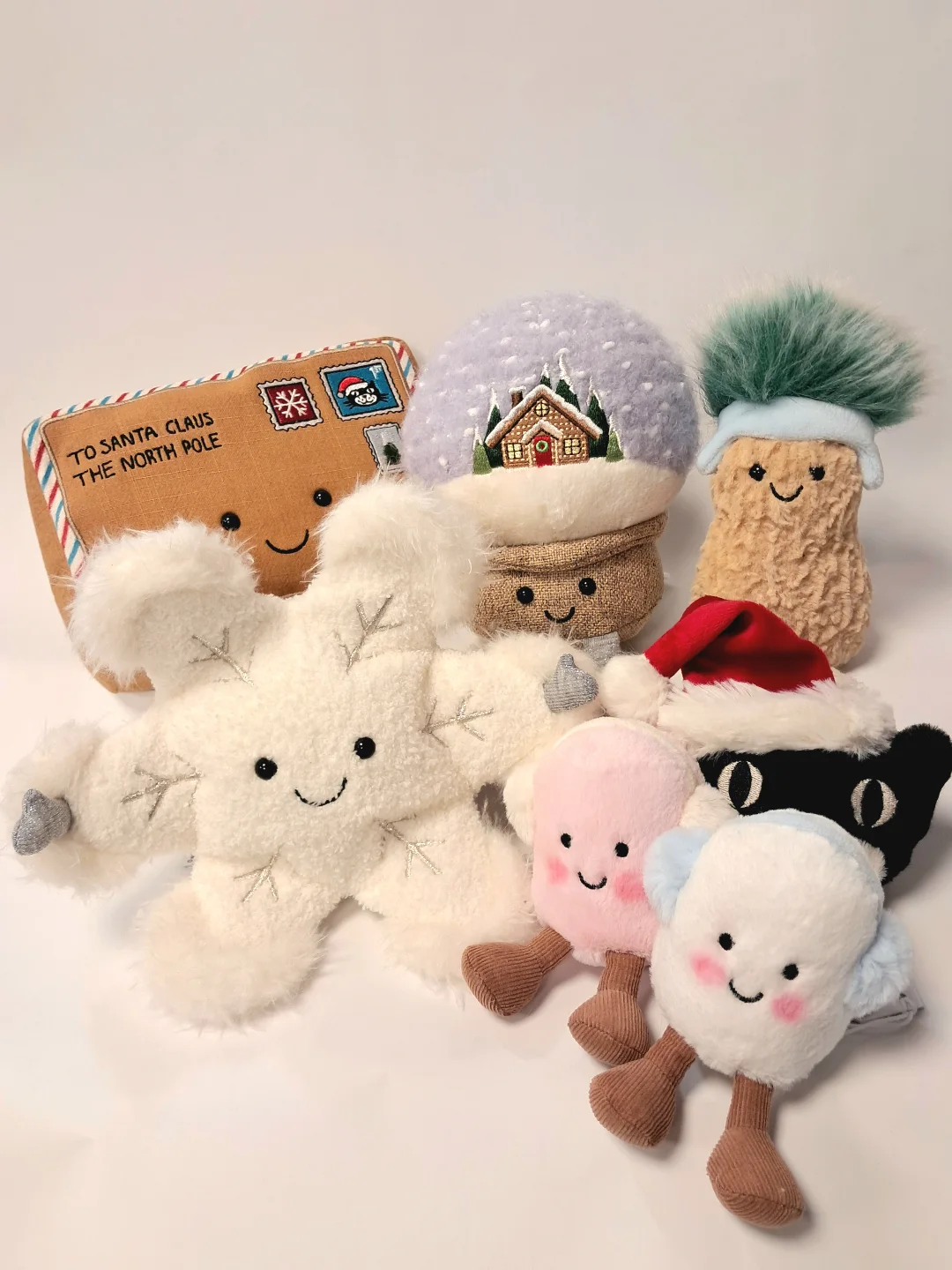 jellycat 2025新品 クリスマス ピーナッツペンギン スノーボード