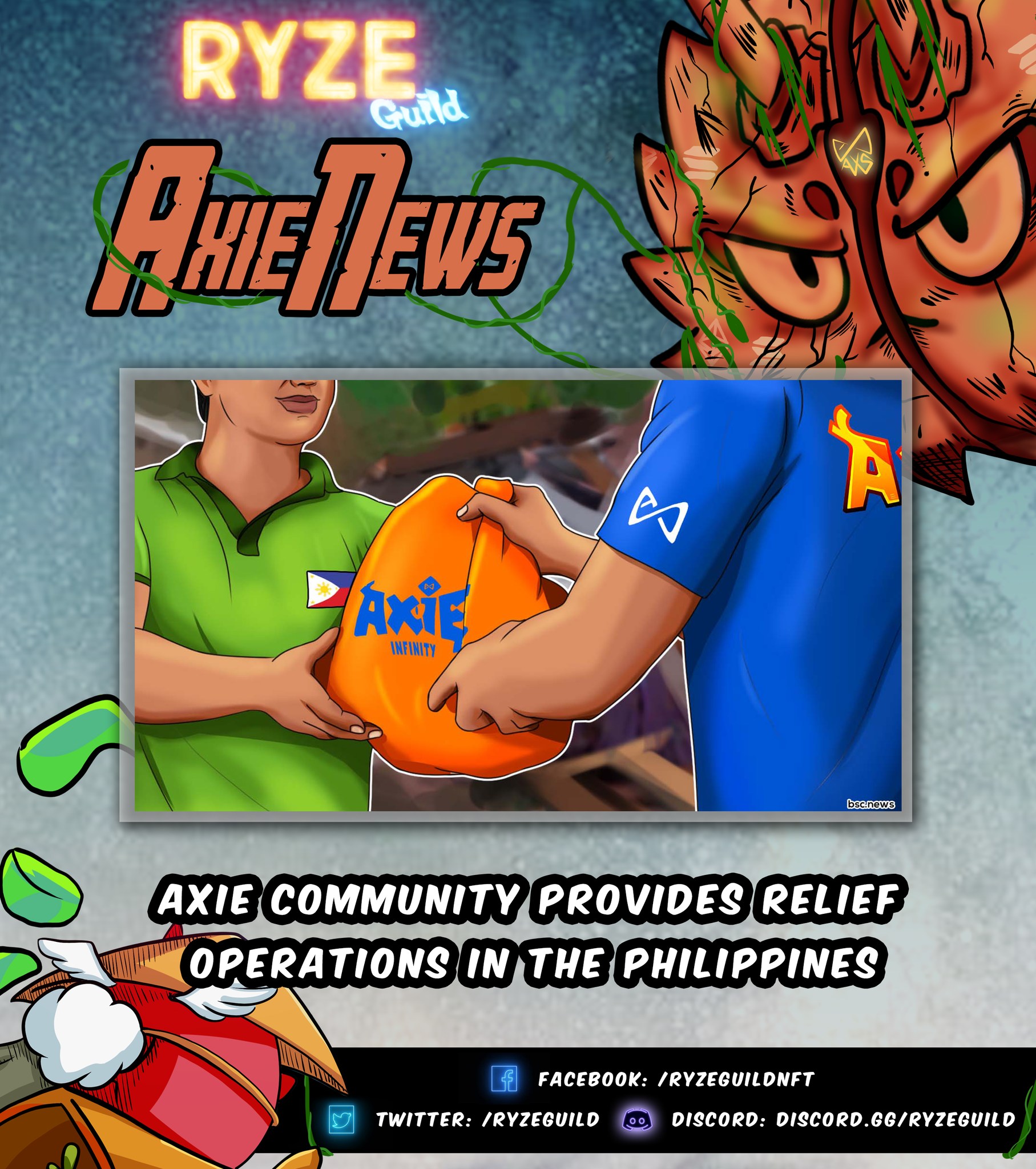 Ryze Guild - Axie Community Provides Relief Operations In... | Facebook