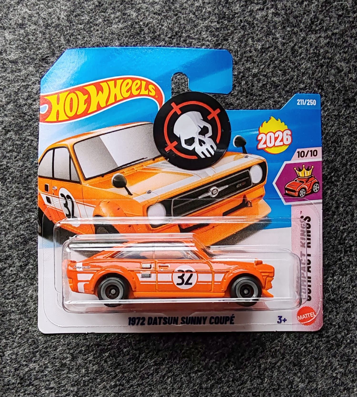 1972 Datsun Sunny Coupe 2026 Hot Wheels - ZAMAC 011 📸 Hot Wheels