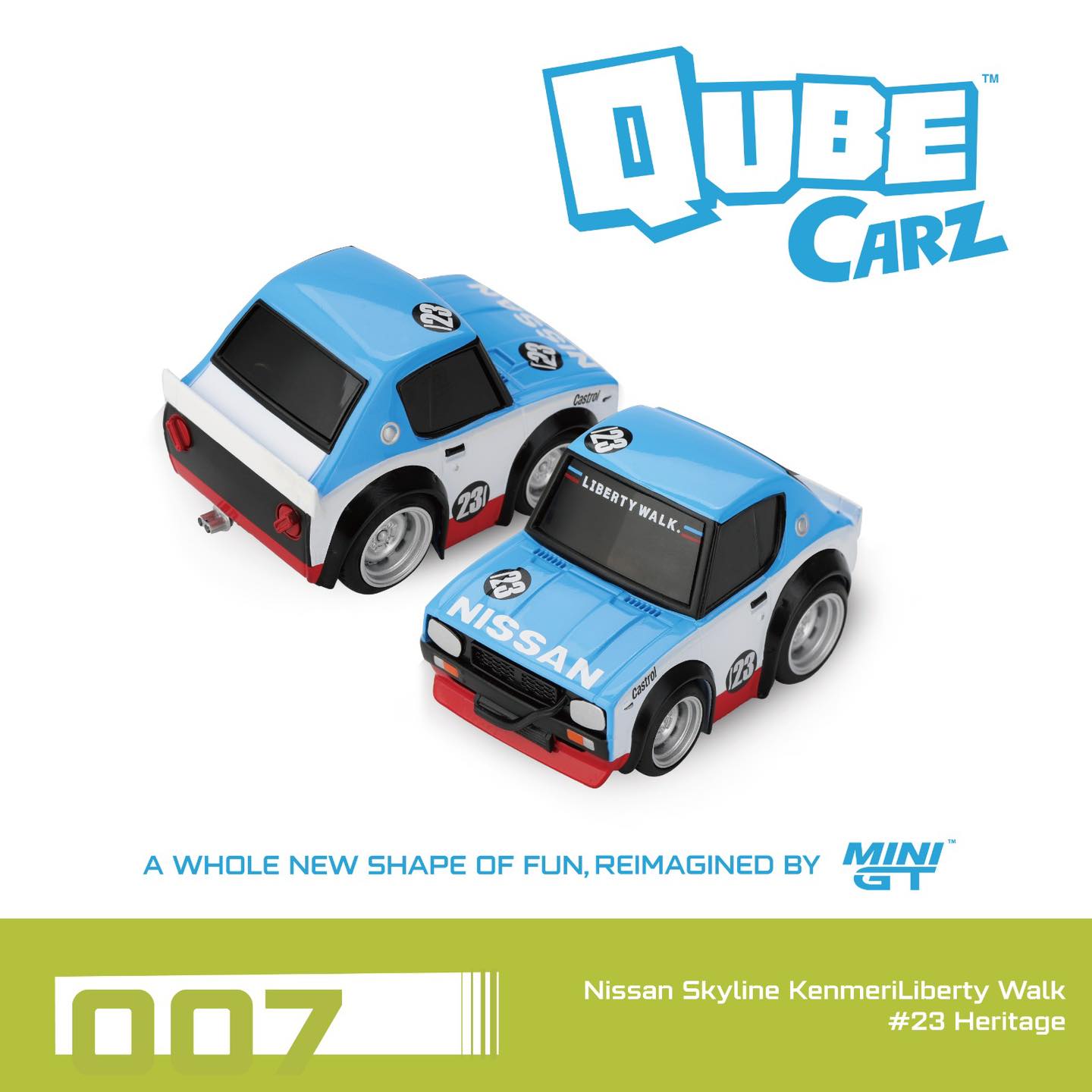 🤩Pre-order Qube Car x Mini GT 🤩 Full set of 3 Sealed with chance