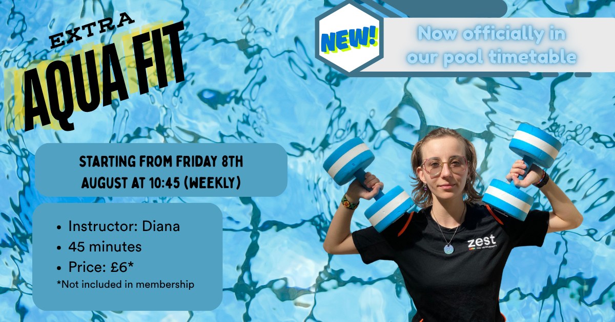 Zest - 💧🌟💪 Aqua Fit Class- Extra Session! Join us for a... | Facebook