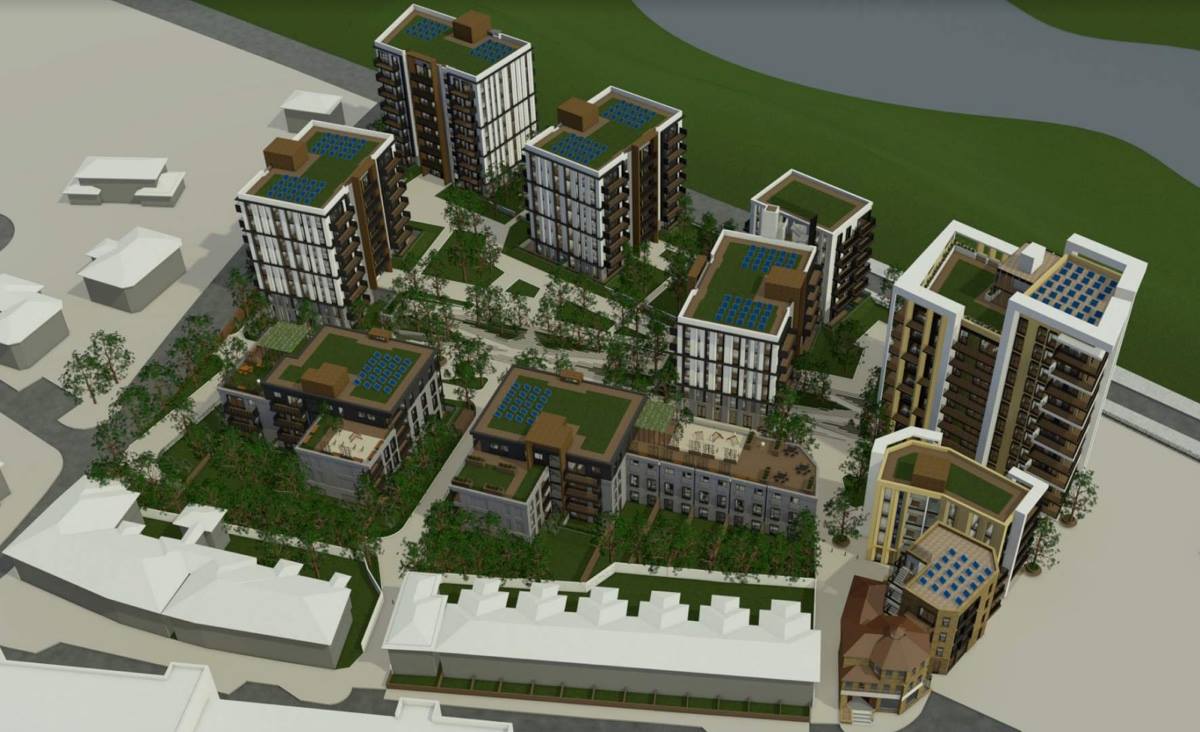 The image is an overview of what has been submitted for the Land north ...