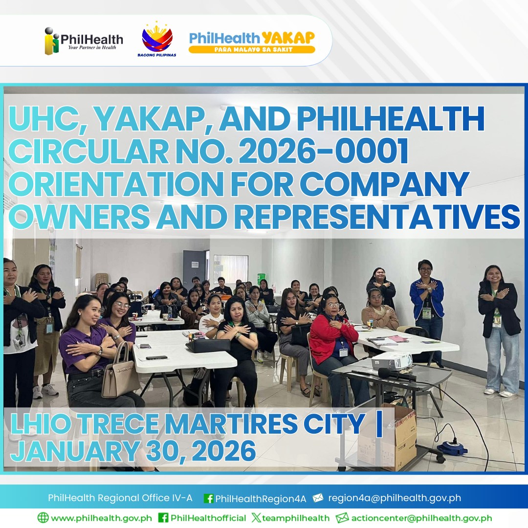The Local Health Insurance... - PhilHealth Regional Office 4A | Facebook