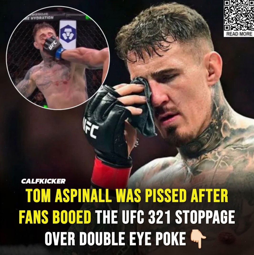 The Last - Tom Aspinall was visibly frustrated after fans booed the ...