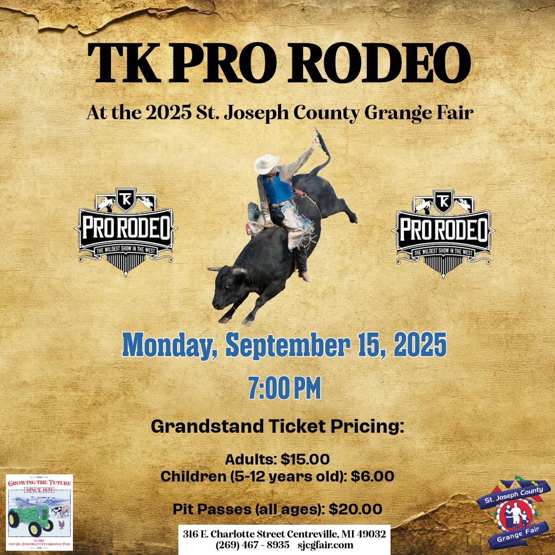 🐎🤠TK Pro Rodeo is back... - St. Joseph County Grange Fair | Facebook
