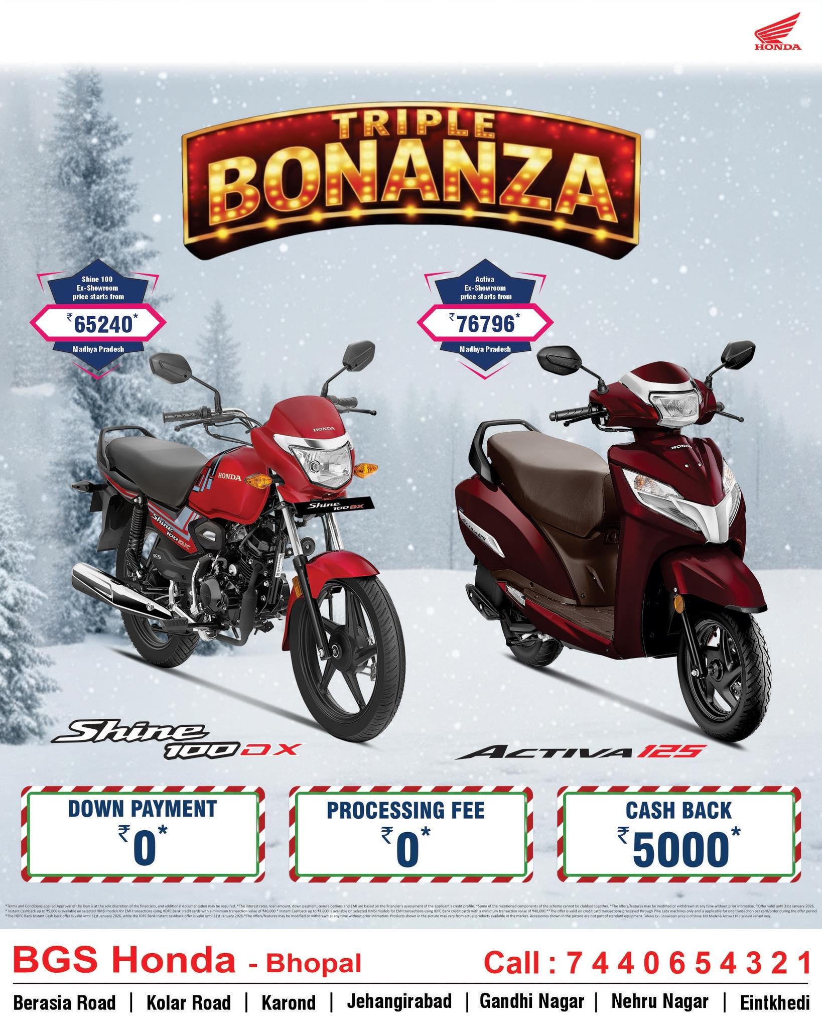 Why wait? Upgrade today with TRIPLE BONANZA! ₹0 Down Payment
