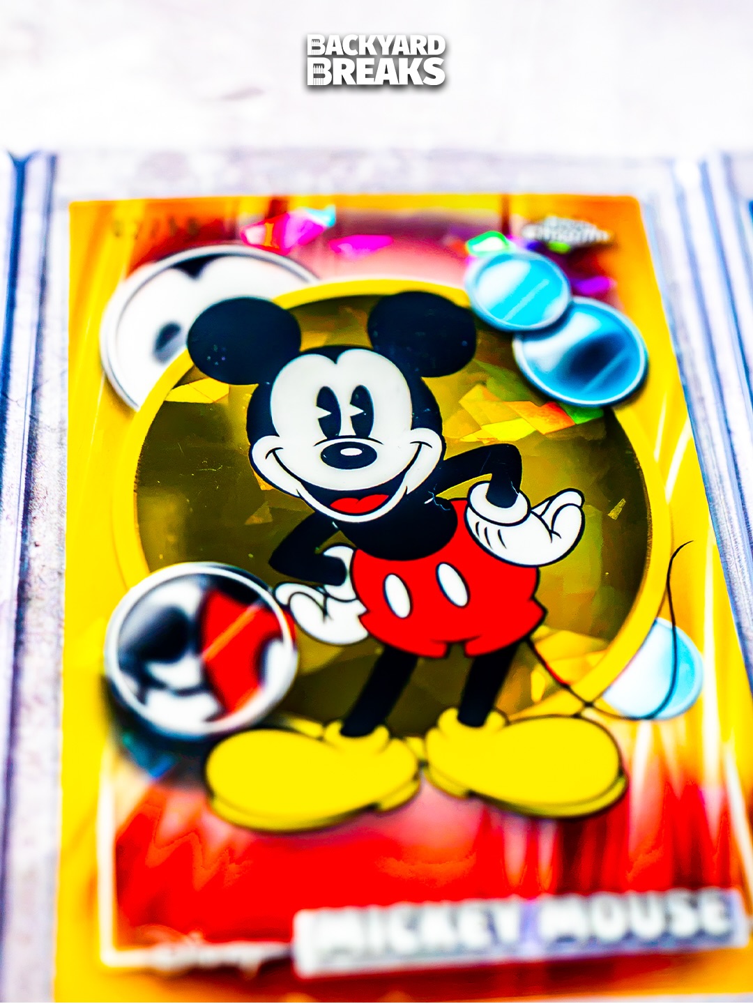 Backyard Breaks pulls 5 Mickey Mouse collectibles in one break