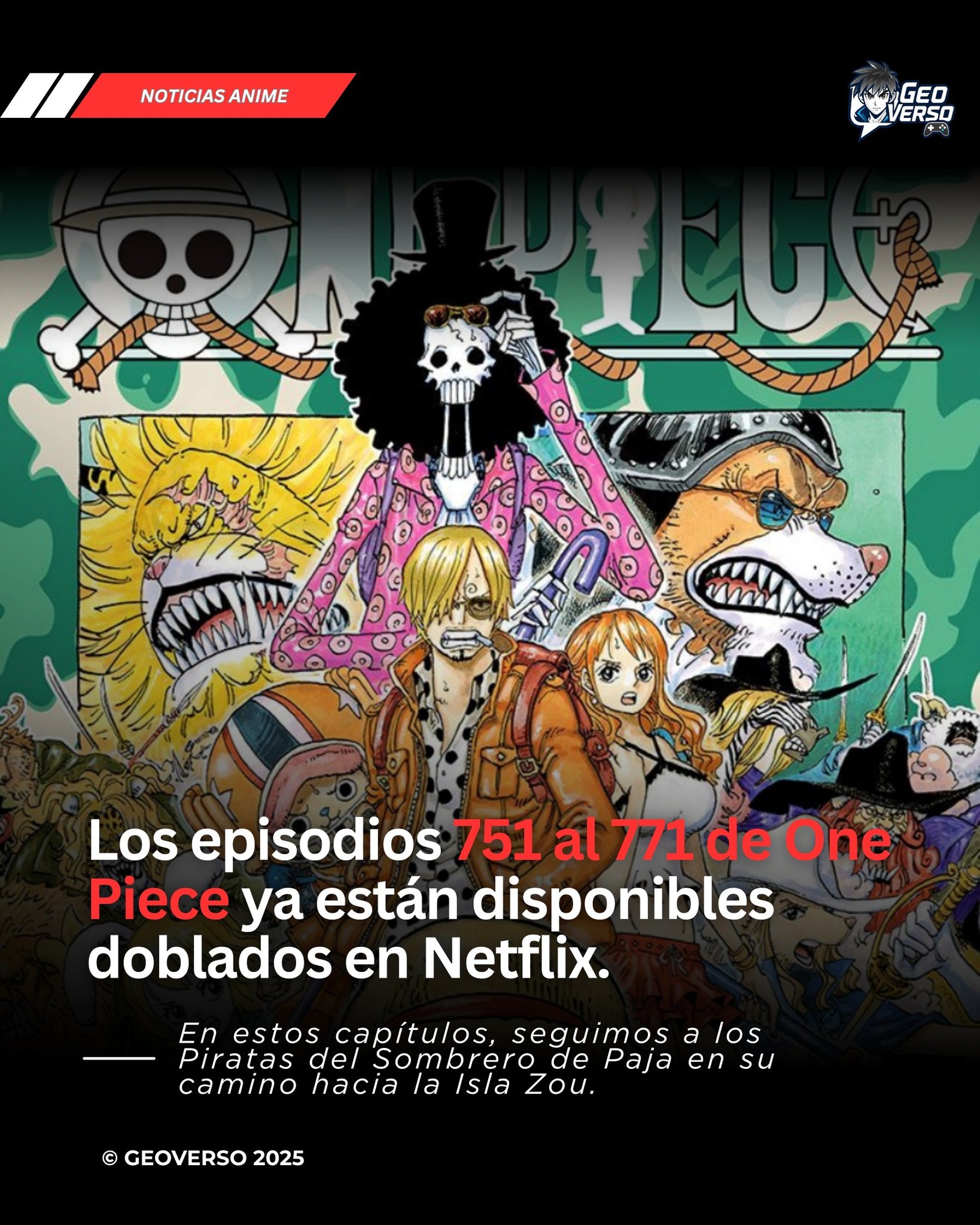 📢 ¡Nuevos episodios de One Piece ya... - Fuera de Control | Facebook