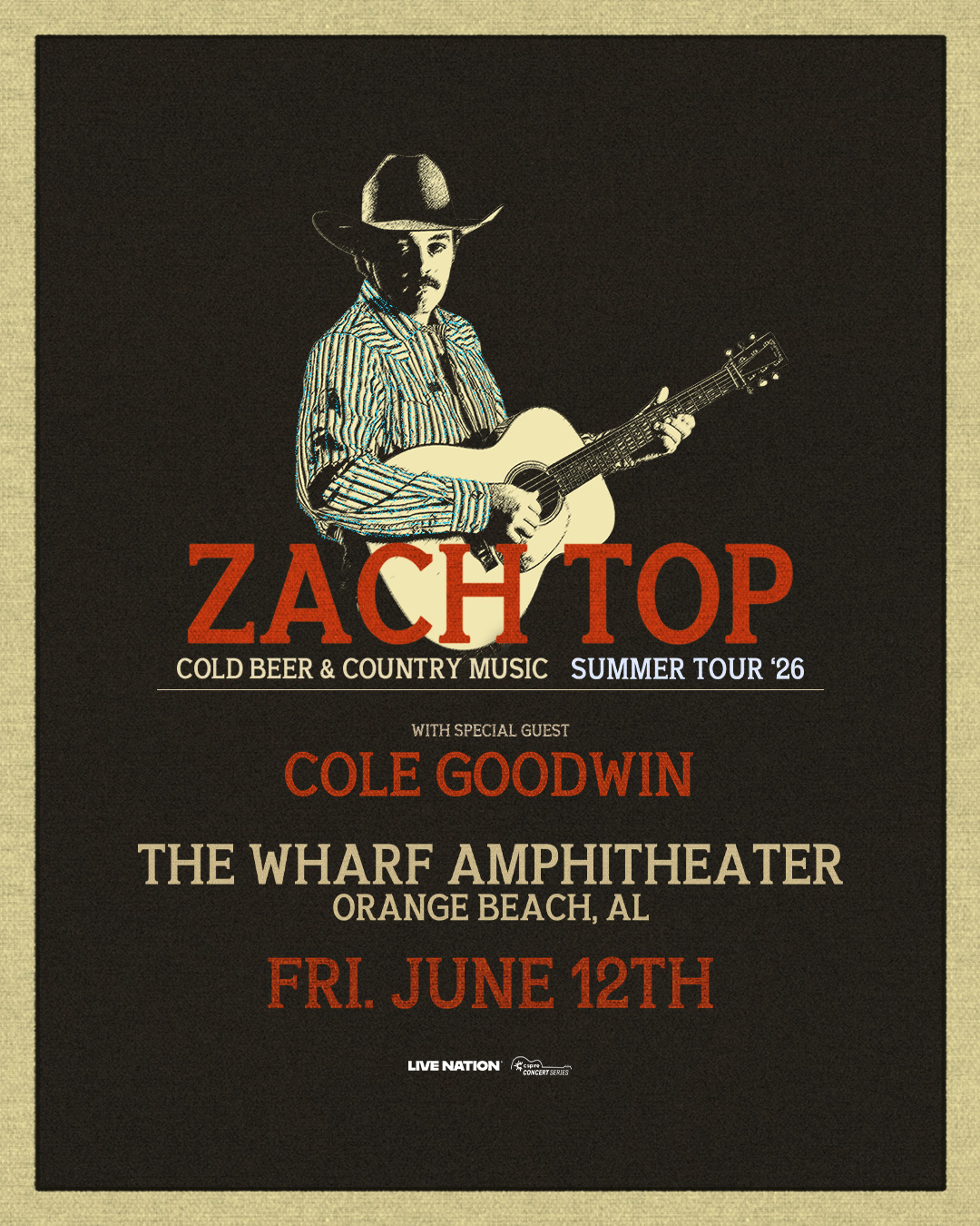 JUST ANNOUNCED! 🔥 Zach Top is bringing the Cold Beer & Country