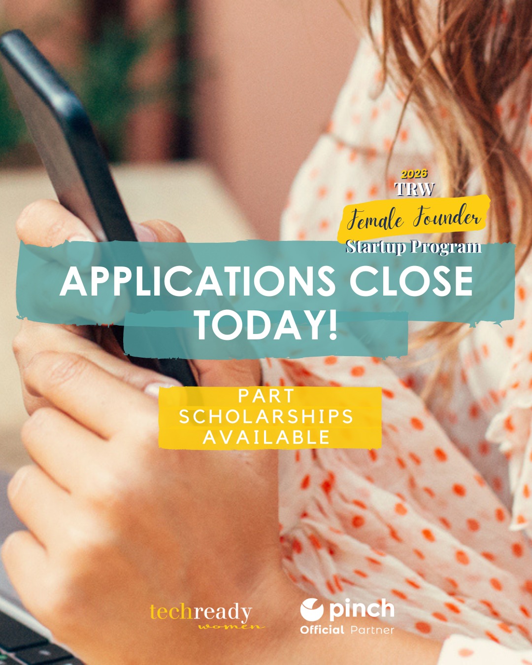 ⏰ Applications for the TRW’s Female... - Tech Ready Women | Facebook