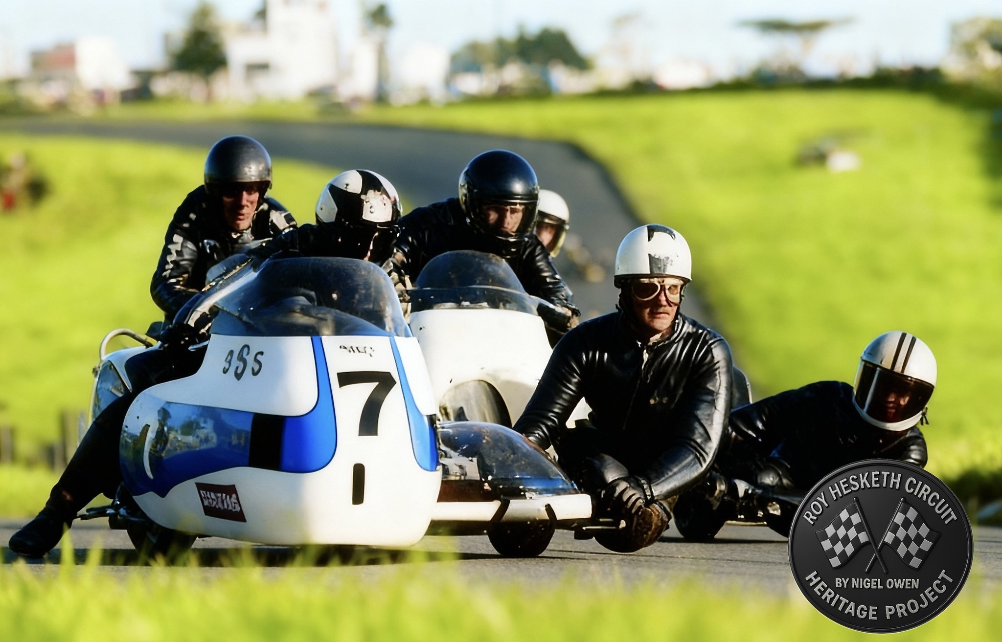 Roy - Quarry Curve – Roy Hesketh Circuit - 1973 Sidecar #7 tears into ...