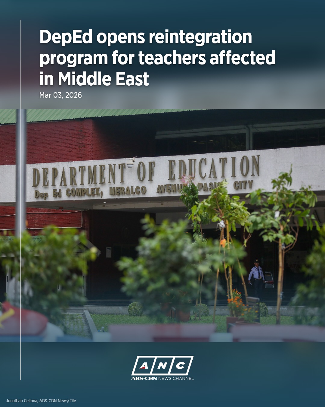 ANC - The DepEd has opened its reintegration program for teachers ...