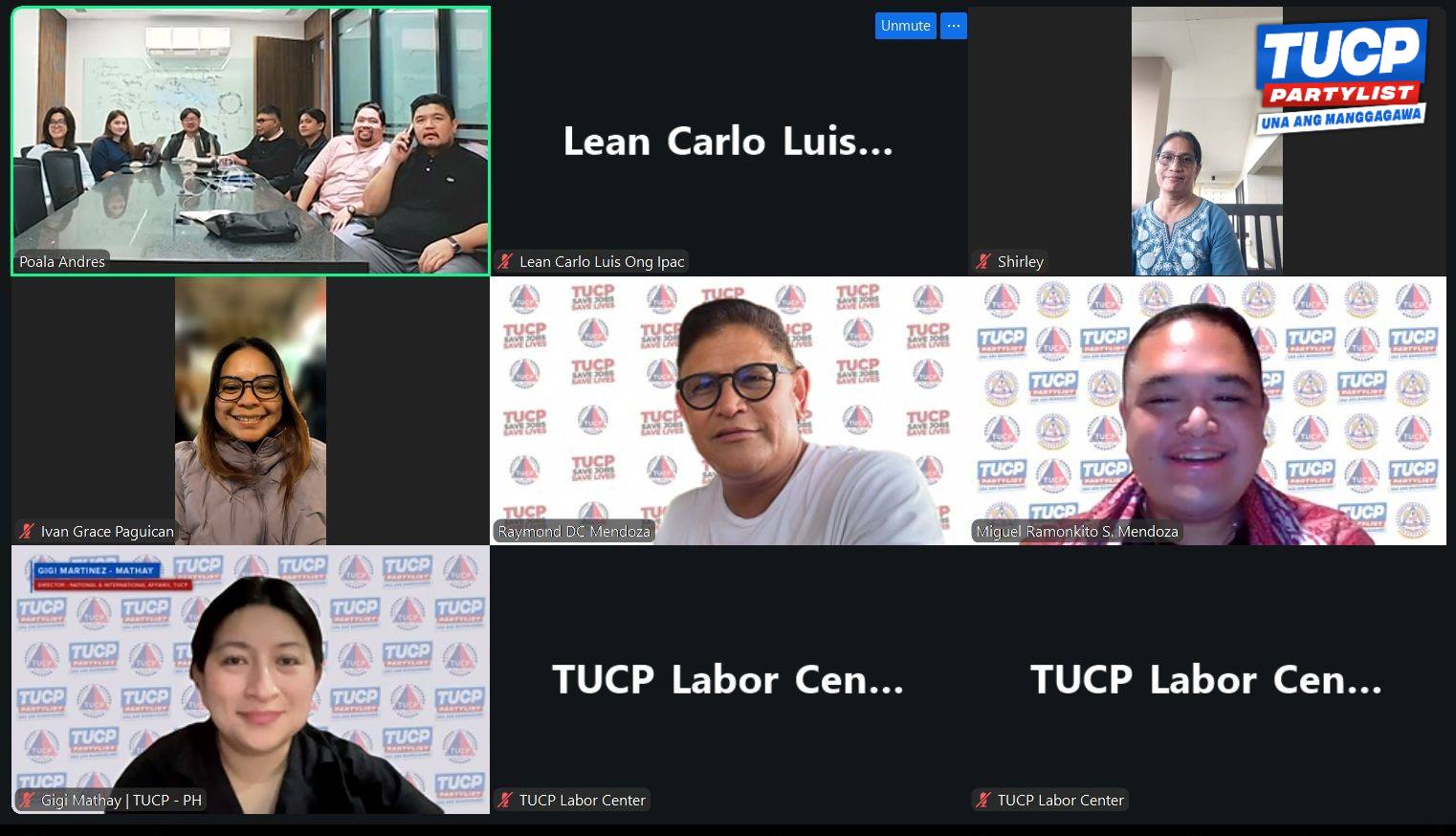 TUCP - FIRST MONDAY, FIRST MEETING, FIRST COMMITMENT OF 2026. Held via ...