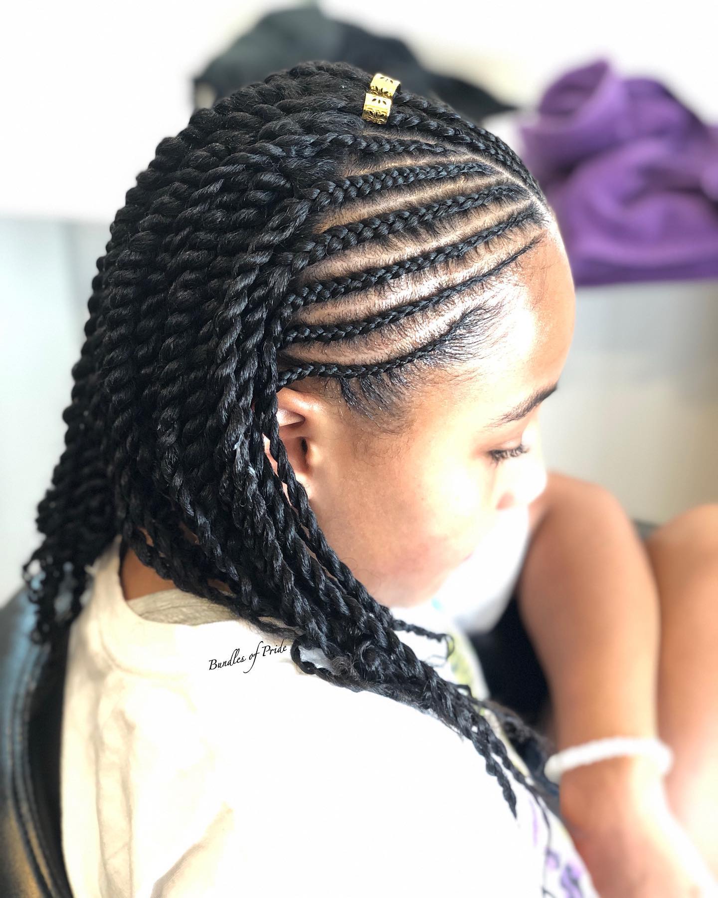 Bundles Of Pride - Half & Half 💜 Cornrows & Twists ...