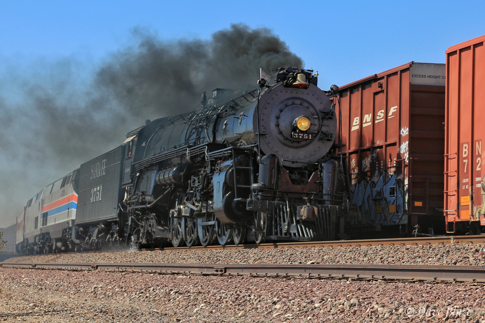 Dave - Santa Fe Steam Sunday Bonus AT&SF 3751 leads the Grand Canyon ...