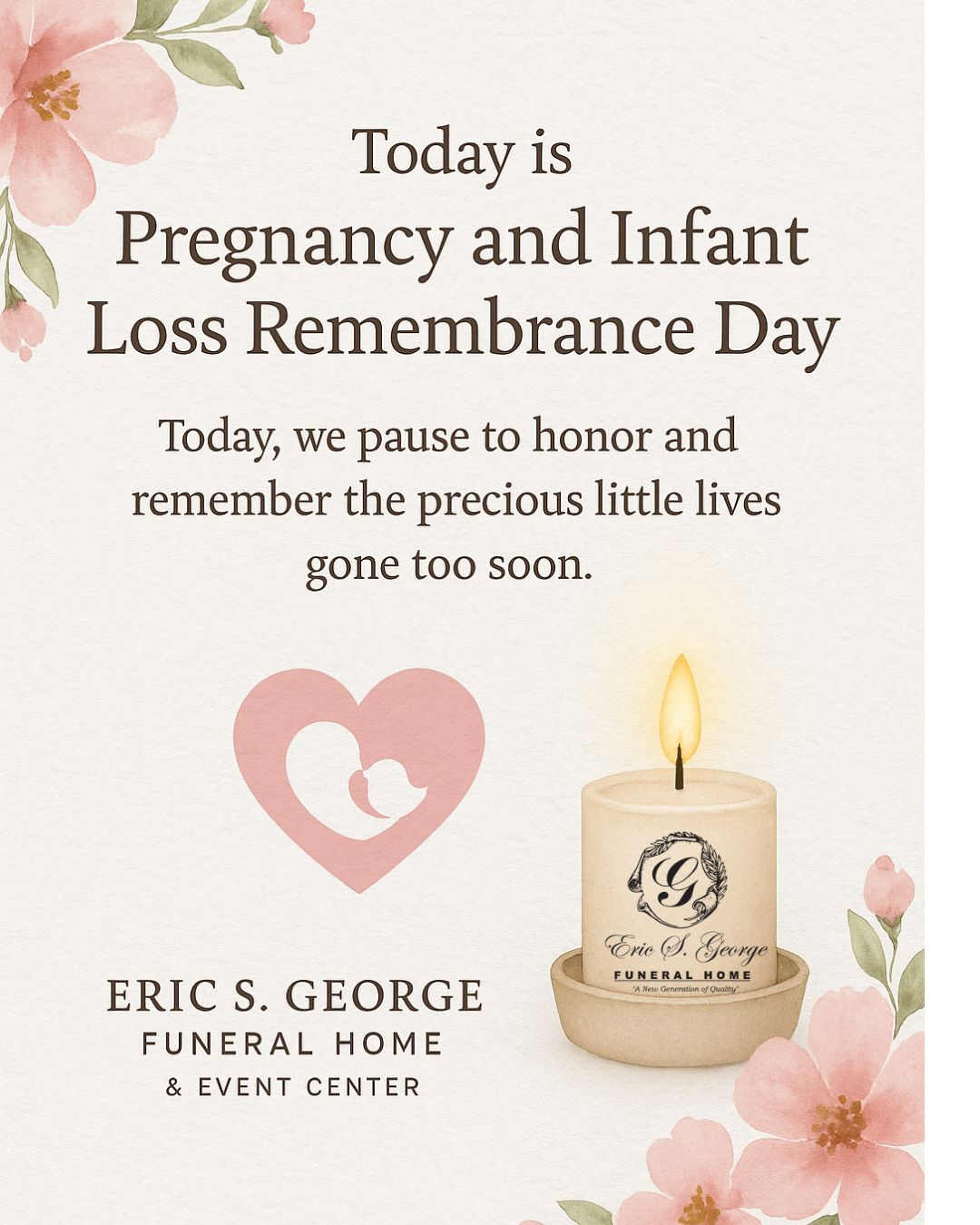 Eric - 🕯️ Pregnancy and Infant Loss Remembrance Day 🕊️ Today, we honor ...