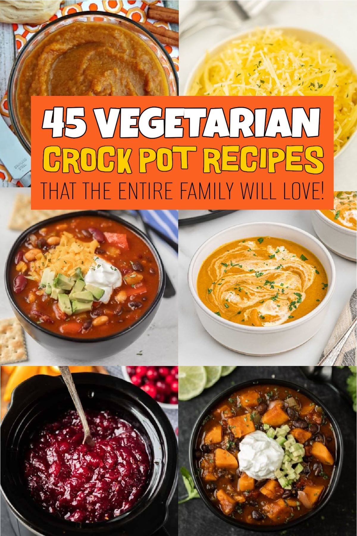 Eating - These Vegetarian Crock Pot Recipes are delicious and easy to
