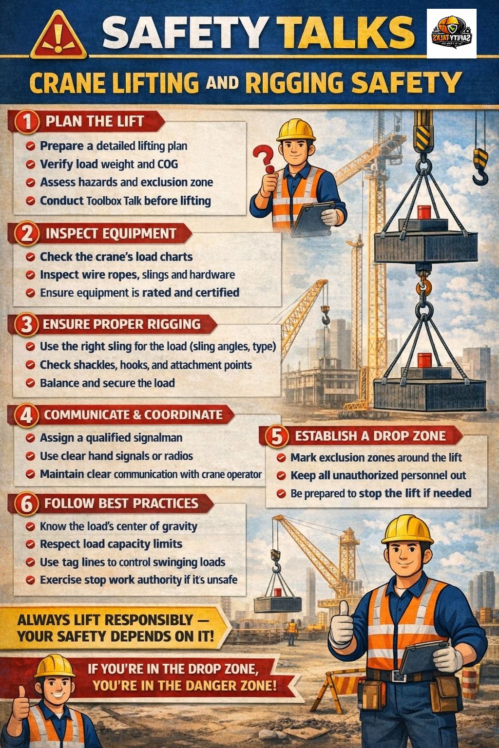 HSE Engineering | 🚨 CRANE LIFTING & RIGGING SAFETY 🚨 | Facebook