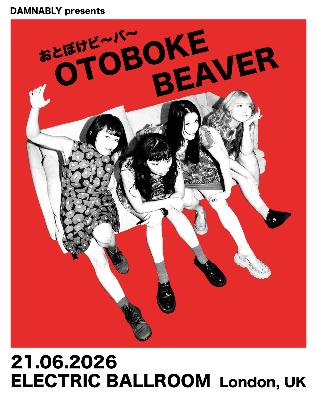 Tickets for the upcoming show of おとぼけビ～バ～ - Otoboke Beaver