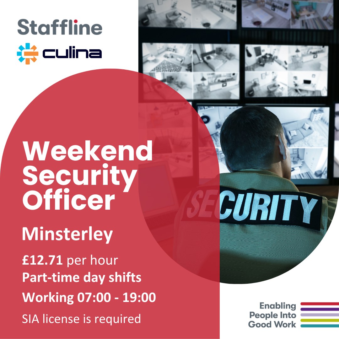Staffline - Staffline is recruiting for a Weekend Security Officer to ...