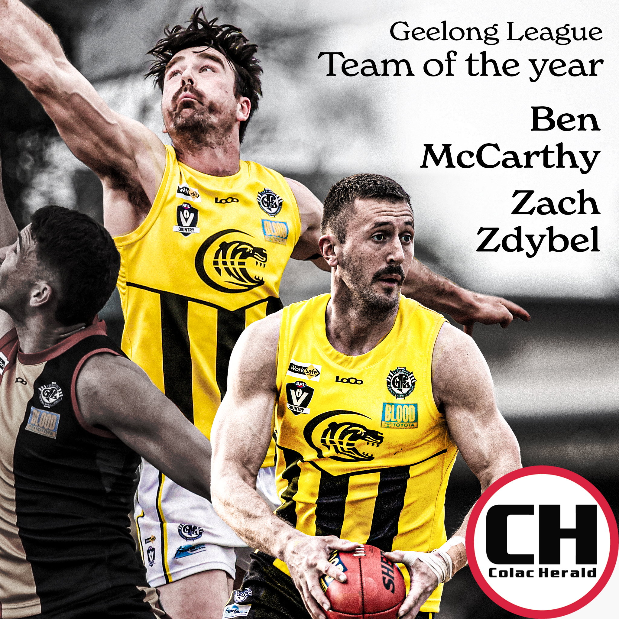 Colac - Congratulations to Colac midfielder Ben McCarthy and ruckman ...