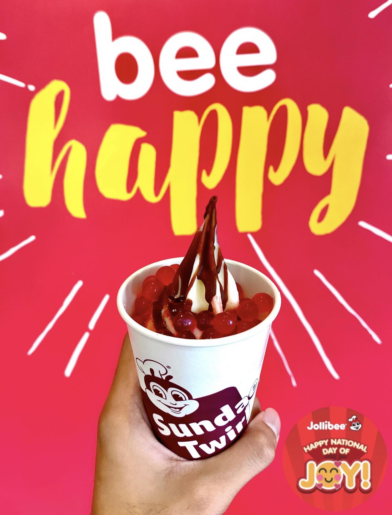 jollybee BEE HAPPY, #JolliFAM!!☺️🥳🤗🥰✨ This #NationalDayOfJOY, turn up