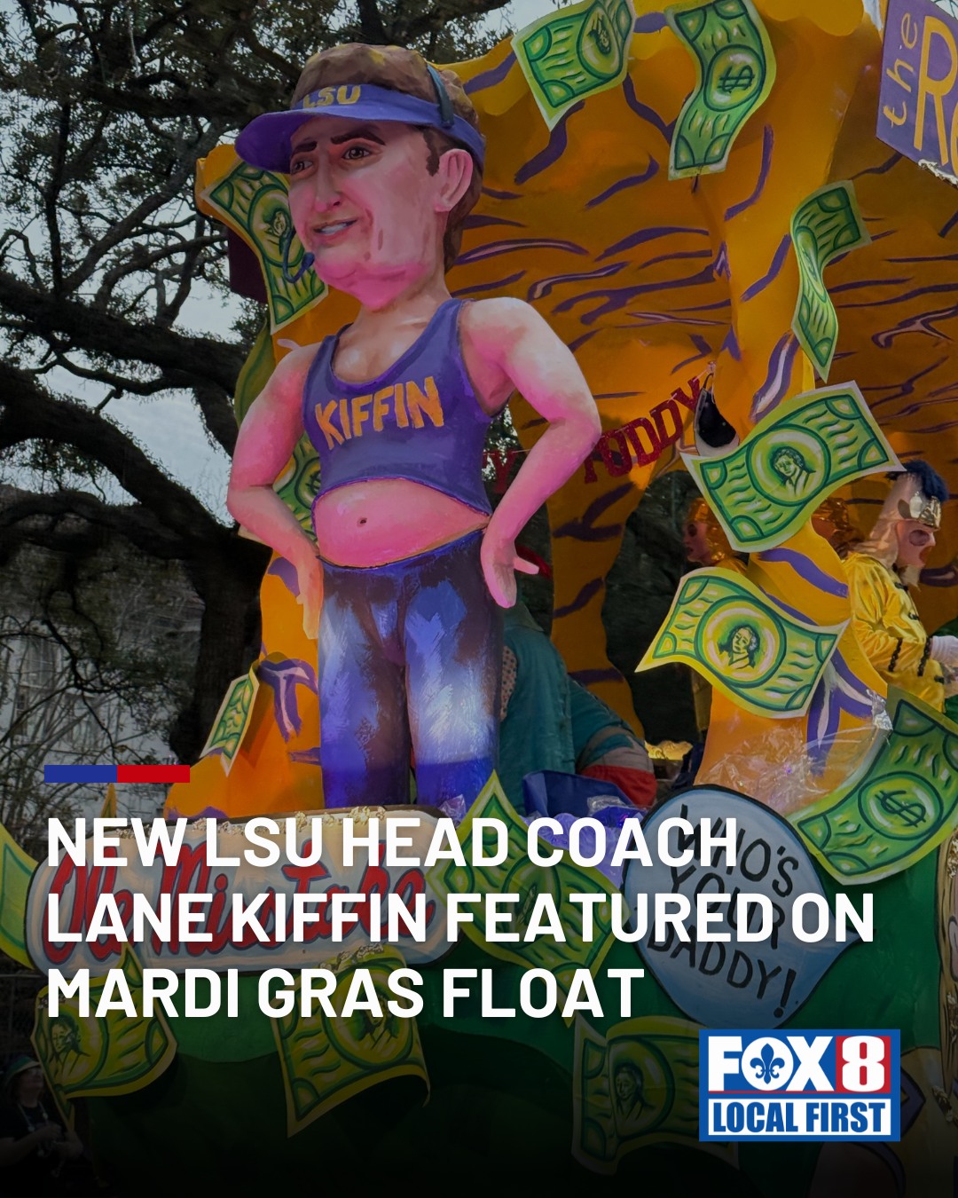 WVUE - The “Lane Train” era of LSU football has even the Mardi Gras ...