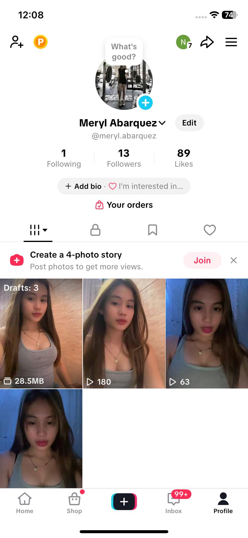 Meryl - hello everyone please follow my new tiktok account,nalimtan ...