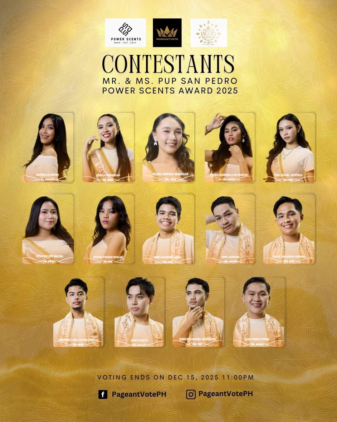 Pageant Vote PH - Here are the Contestant for the next MR.... | Facebook