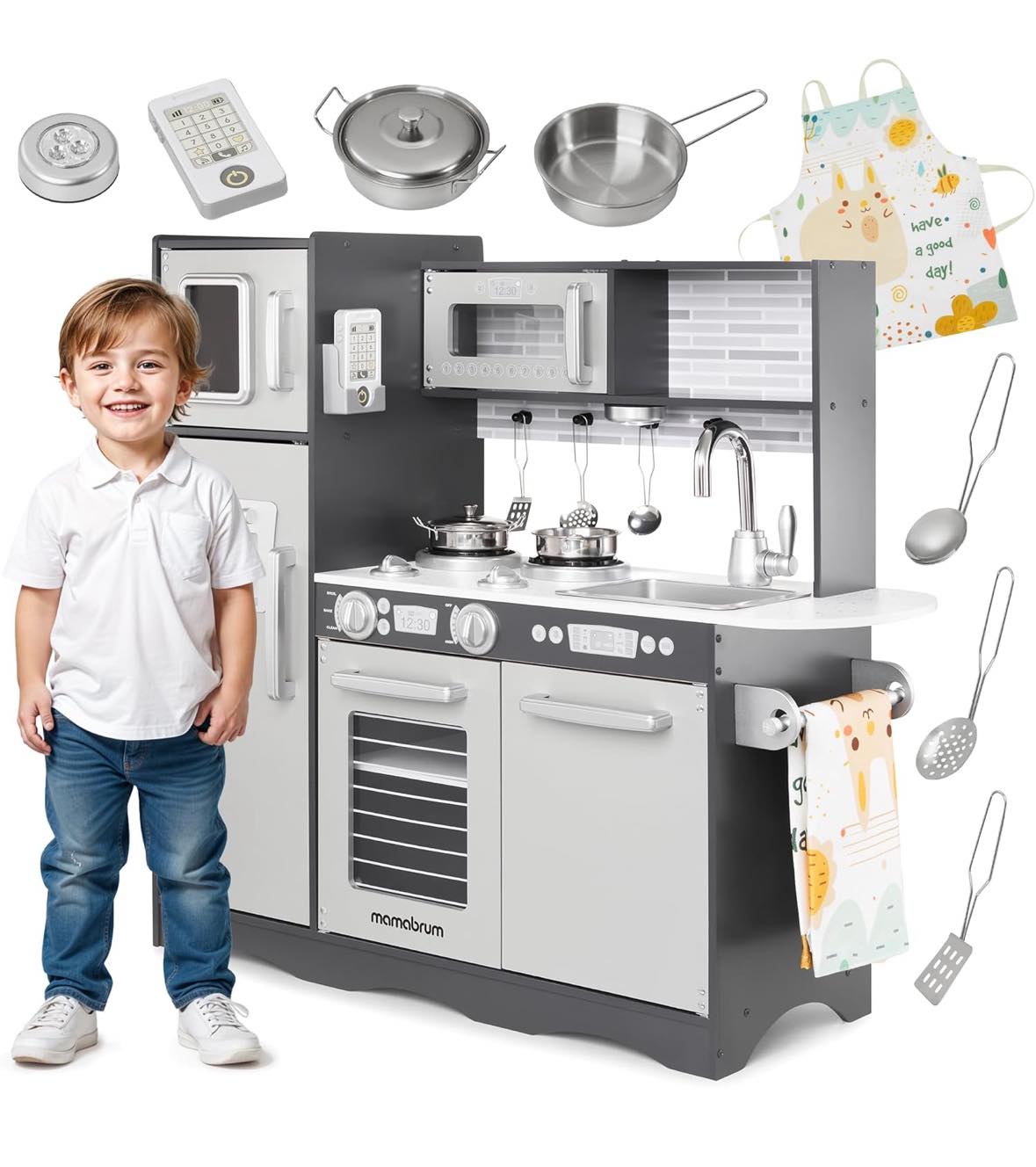 Set D'ustensiles De Cuisine Pour Enfants – Acier Inoxydable – 20 Pièces – Jeu De Simulation Chef – Dès 3 Ans – Cadeau éducatif