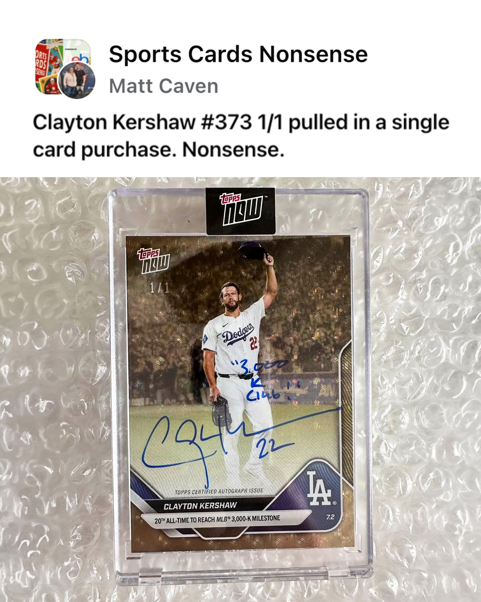 JUST SURFACED: Clayton Kershaw