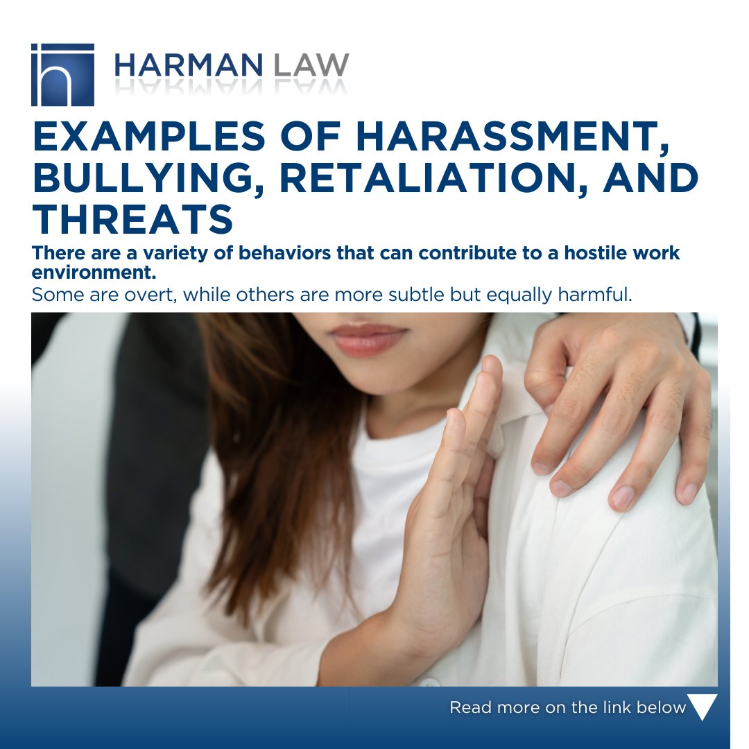 Harman Law - 🚨 Signs of a Hostile Work Environment You... | Facebook