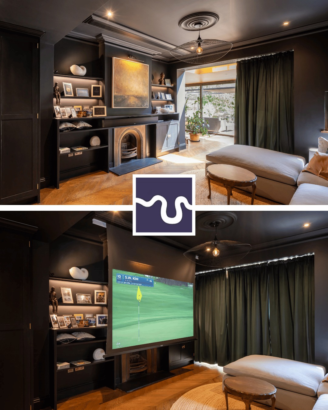 Thames - Once a kitchen, now a bespoke cinema room. One of the standout ...