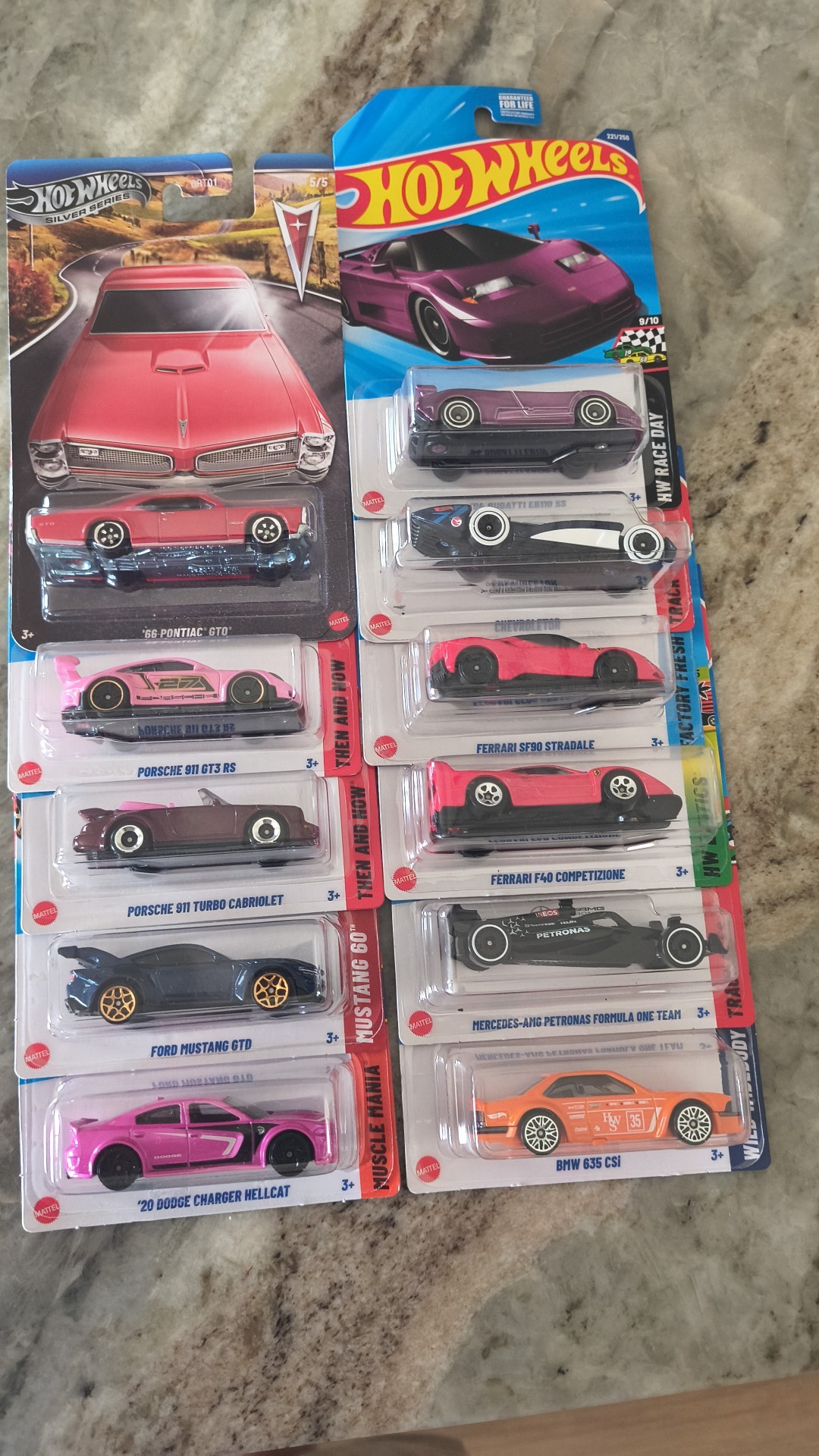 Hot Wheels 2025 Silver Series National Icons – Set 6 Con Chase Porsche, Sigillato