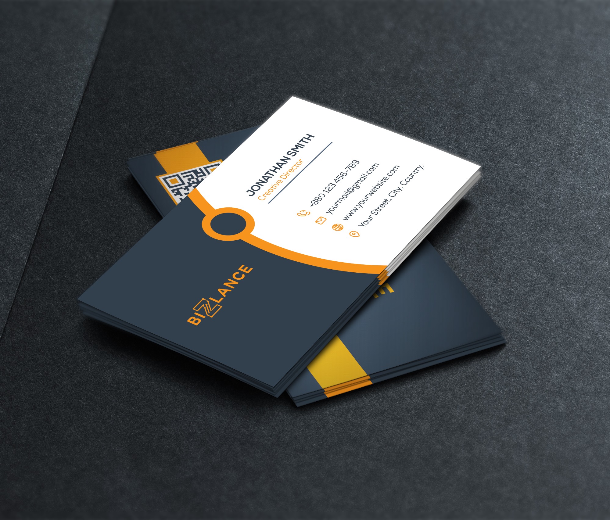 ZmSign - ### Business card design# Unique# flat #card design#