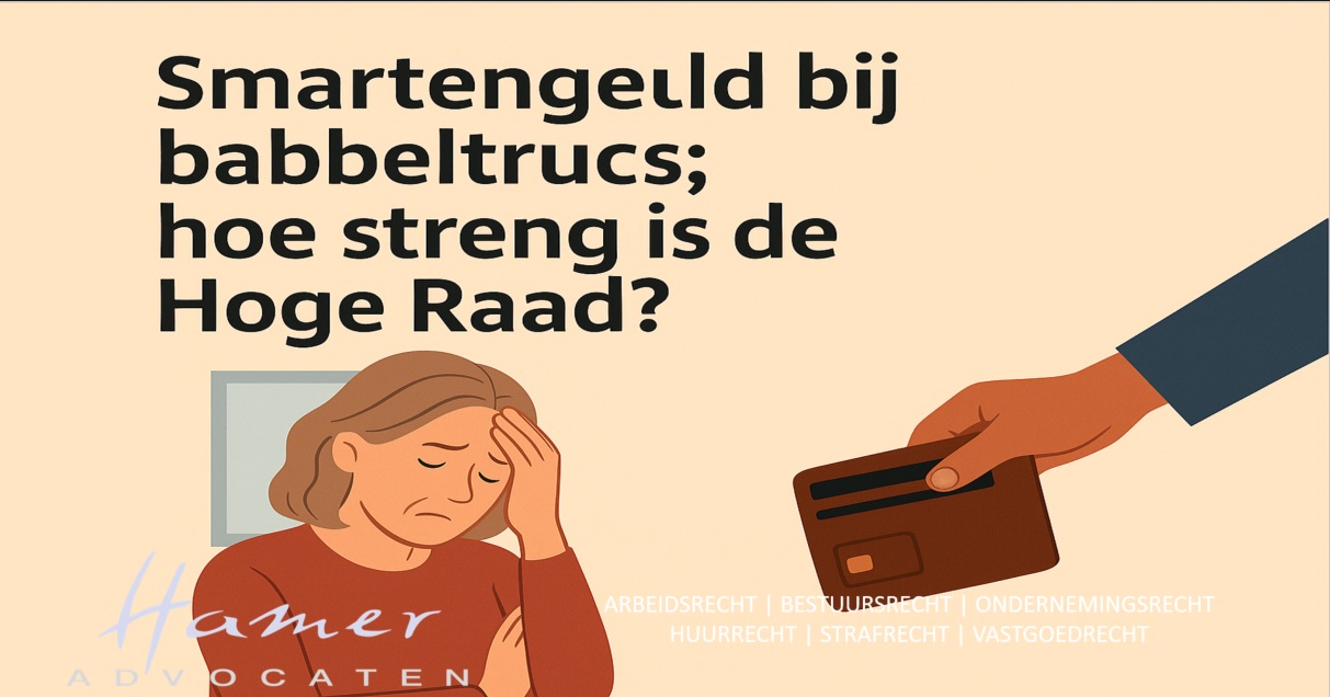 Hamer - Smartengeld bij babbeltrucs; de Hoge Raad is strenger dat je ...
