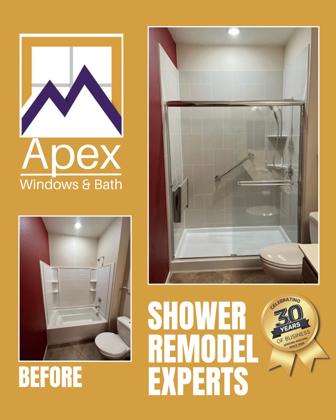 Apex - 🚿💥 Shower Remodel Success! 💥🚿 We’ve done it again! Check out ...